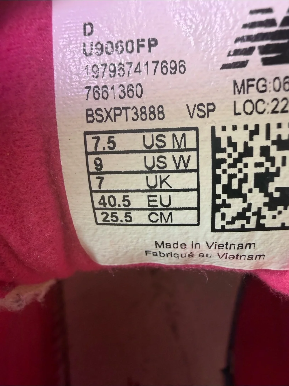 New Balance Women's Hot Pink and Cream Chunky Sneakers